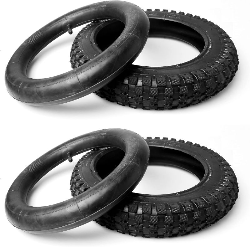 Photo 1 of (2 Set) AR-PRO 12.5" x 2.75" Scooter Replacement Tires and Inner Tubes - Tires and Inner Tubes for Schwinn and Dynacraft Electric Scooters 12.5" x 2.75" (2-Set)