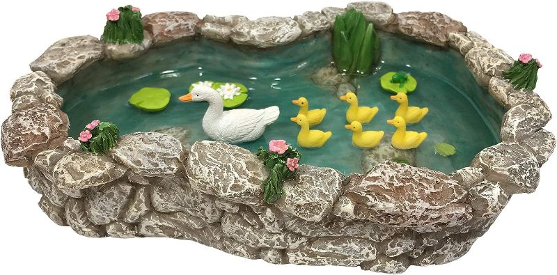 Photo 1 of *2 duckies missing heads * see images *
GlitZGlam Duck Pond -Mother and Ducklings! A Miniature Duck Pond for a Miniature Fairy Garden and Miniature Garden Accessories
