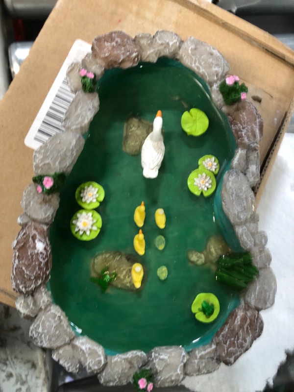 Photo 2 of *2 duckies missing heads * see images *
GlitZGlam Duck Pond -Mother and Ducklings! A Miniature Duck Pond for a Miniature Fairy Garden and Miniature Garden Accessories
