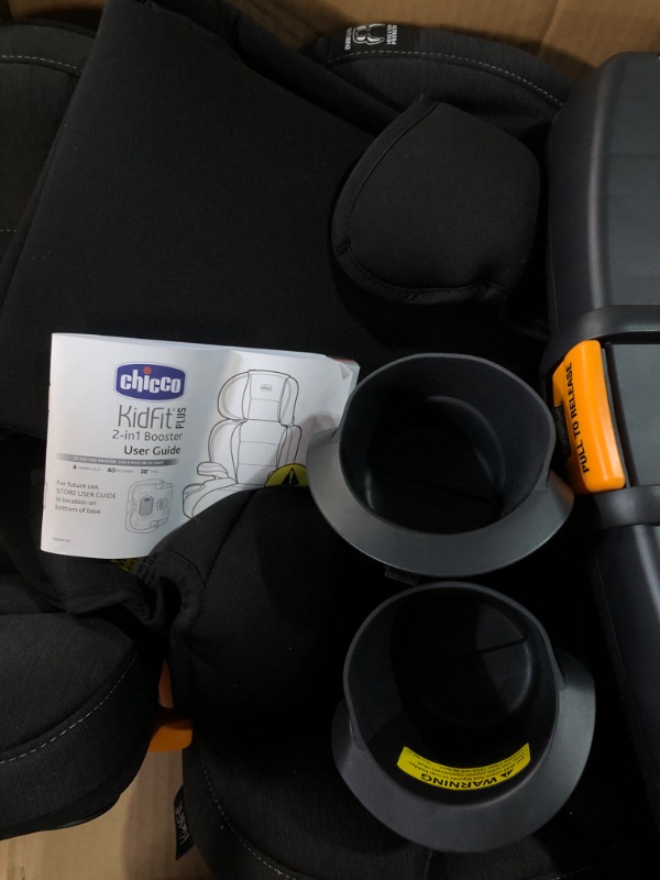 Photo 4 of Chicco KidFit ClearTex Plus 2-in-1 Belt-Positioning Booster Car Seat, Backless and High Back Booster Seat, for Children Aged 4 Years and up and 40-100 lbs. | Obsidian/Black KidFit Plus with ClearTex® No Chemicals Obsidian