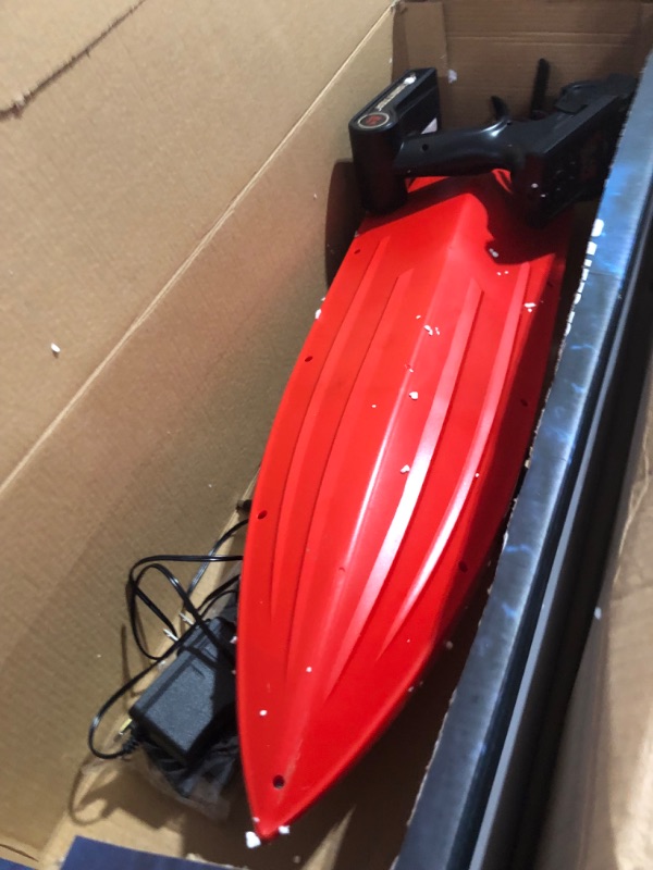 Photo 3 of Cheerwing RC Racing Boat Large Brushless Remote Control Boat 30mph High Speed for Adults Kids Red