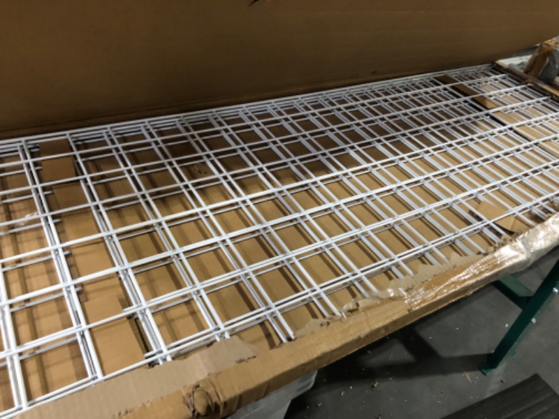 Photo 1 of 3 Grid Panel for Retail Display – Perfect Metal Grid for Any Retail Display, 2’ Width x 6’ Height, 3 Grids Per Carton (White)