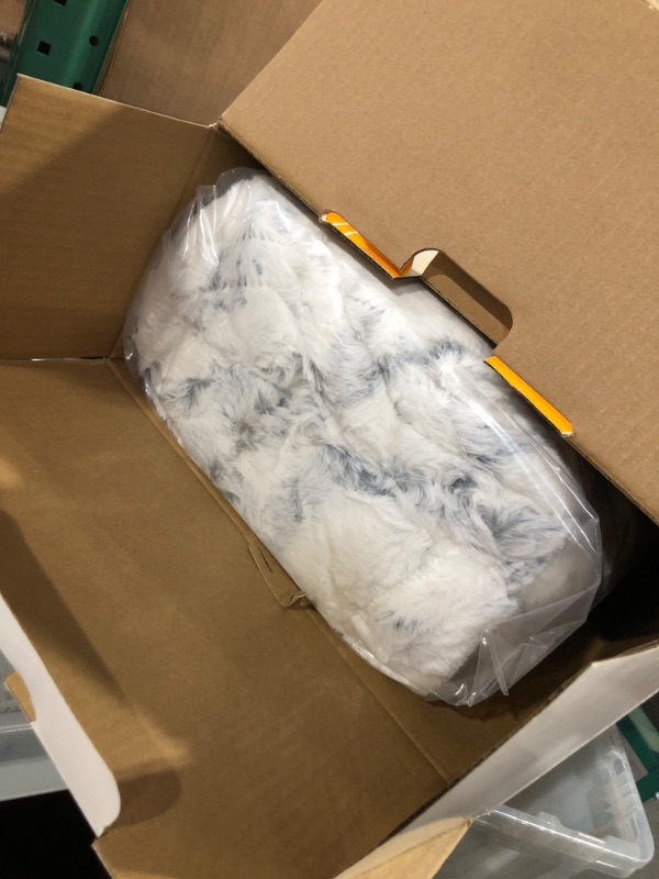 Photo 2 of **SEE NOTES**
WOOMER [5 Year Warranty] Heated Blanket Queen Size Electric Blanket 84"x 90", Faux Fur Fast Heating, 10 Heating Levels & 0.5-12H Auto Off, Dual Control, Over-Heat Protection, ETL Certification Queen Size 84" × 90" Marble Blue