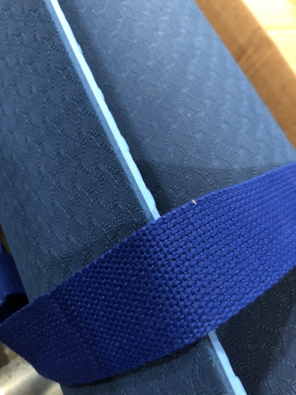 Photo 2 of *STOCK PHOTO REFERENCE ONLY*1/2-Inch Extra Thick High Density Anti-Tear Exercise Yoga Mat with Carrying Strap and Yoga Blocks Blue Mat Only