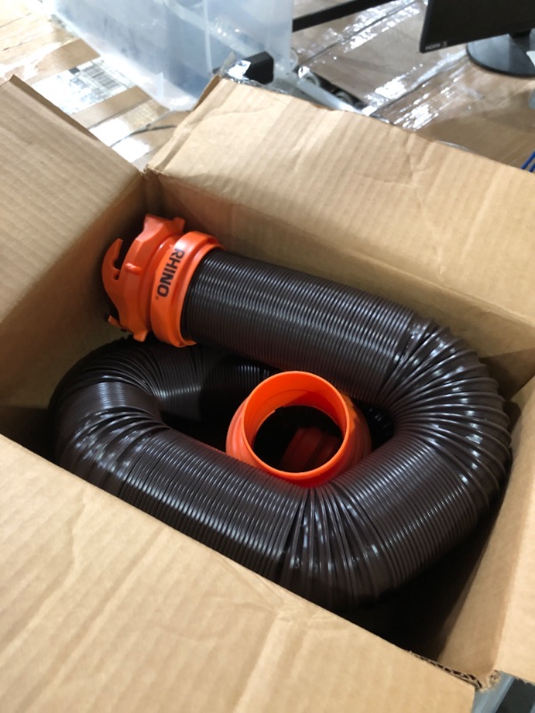 Photo 2 of Camco RhinoEXTREME 10' Sewer Hose Extension Kit with Swivel Fitting |Extend Your Sewer Hose to Fit Your Needs | Crush Resistant (39854), Black 10' Sewer Hose Extension Kit Ships In Own Container Hose Kit