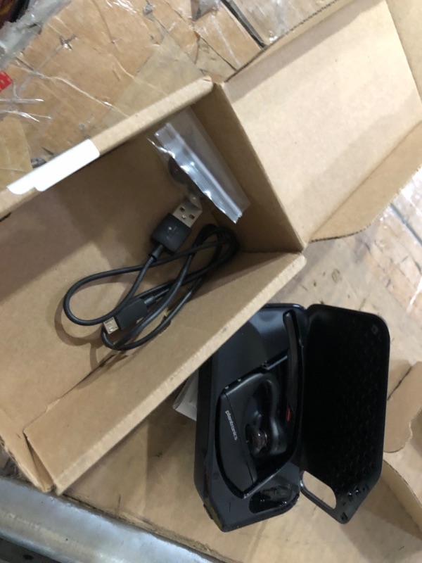 Photo 1 of Plantronics - Voyager 5200 UC (Poly) - Bluetooth Single-Ear (Monaural) Headset - USB-A Compatible to connect to your PC and/or Mac - Works with Teams, Zoom & more - Noise Canceling