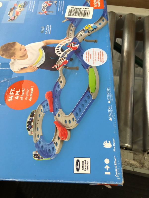 Photo 2 of Bright Starts Ford Full Speed Raceway Go Grippers Playset Toddler Toy, 12 Months + Ford Raceway