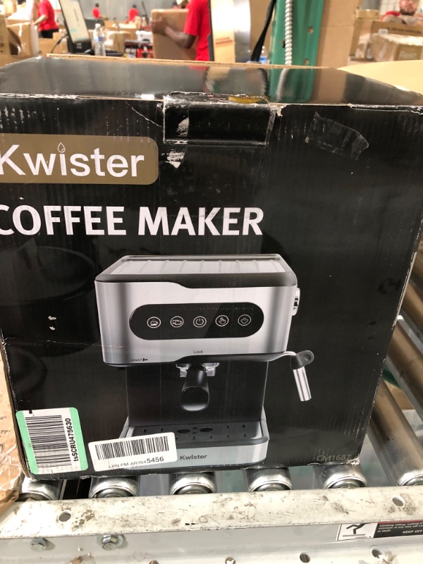 Photo 2 of ***item incomplete**missing pieces***
Kwister Espresso Machine 20 Bar Espresso Coffee Maker Cappuccino Machine with Milk Frother,