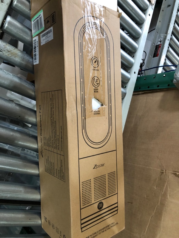 Photo 1 of **PARTSZICOOLER Bladeless Fan, 22" Tower Fan with Remote, 8 Speeds, Quiet Cooling, 