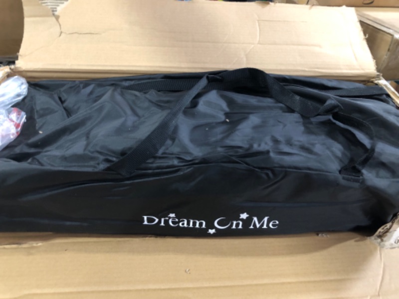 Photo 3 of Dream On Me Zodiak Portable Playard in Black, Lightweight, Comes with a Removable Padded Mat Black Small (Pack of 1)