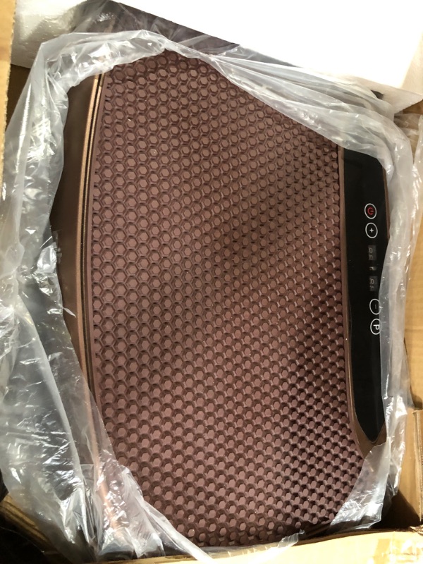 Photo 2 of **NON-FUNCTIONAL** EILISON Vibration Plate Exercise Machine - Whole Body Workout Vibration Fitness Platform w/Loop Bands (Bolt Brown)