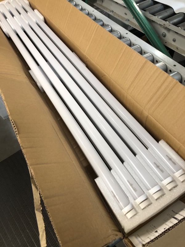 Photo 2 of 10pack LUMINOSUM T8/T10/T12 4 Foot LED Light Tube 20W 48 Inch, 40W Equivalent, Daylight 5000K, Frosted Cover, Dual-end Powered, Ballast Bypass Retrofit, ETL Listed, 10-Pack 5000k 