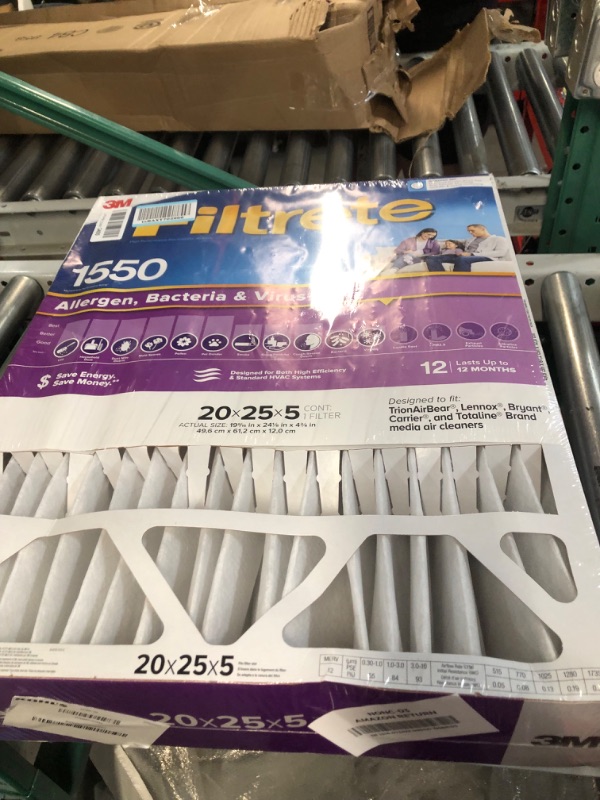 Photo 1 of 3M Filtrete Ultra Allergen Healthy Living Deep Pleat Furnace Filter
