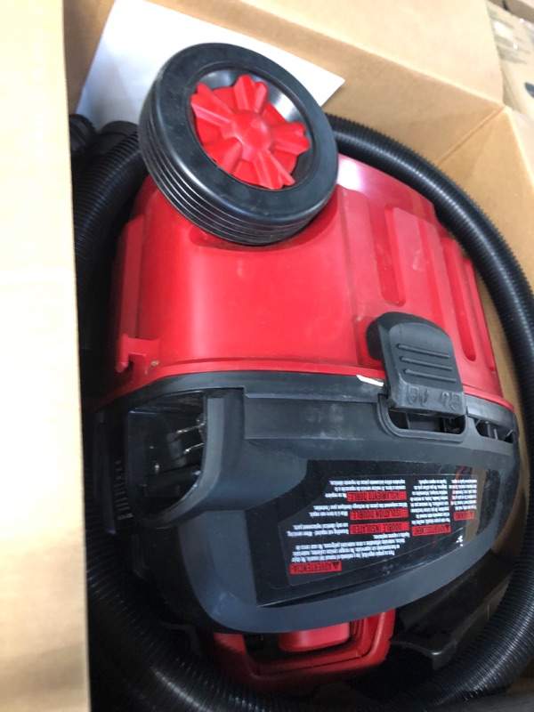 Photo 2 of **PARTS ONLY, POWERS ON BUT DOES NOT PERFORM FUNCTIONS** Vacmaster VF408 4 Gallon Wet/Dry Vacuum Cleaner with 2-Stage Motor 4-Gallon