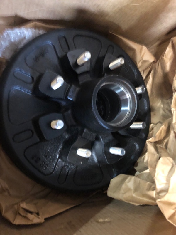 Photo 2 of M-Parts Trailer Brake Drums - 8 on 6.5 Brake Drum, 7,000 lb Trailer Axle - Trailer Brake Drum 8 Lug, Trailer Drum Brake Kit, 7k axle, 7k Trailer Brakes, 12x2 Trailer Brakes, Trailer Drum Hub Kit