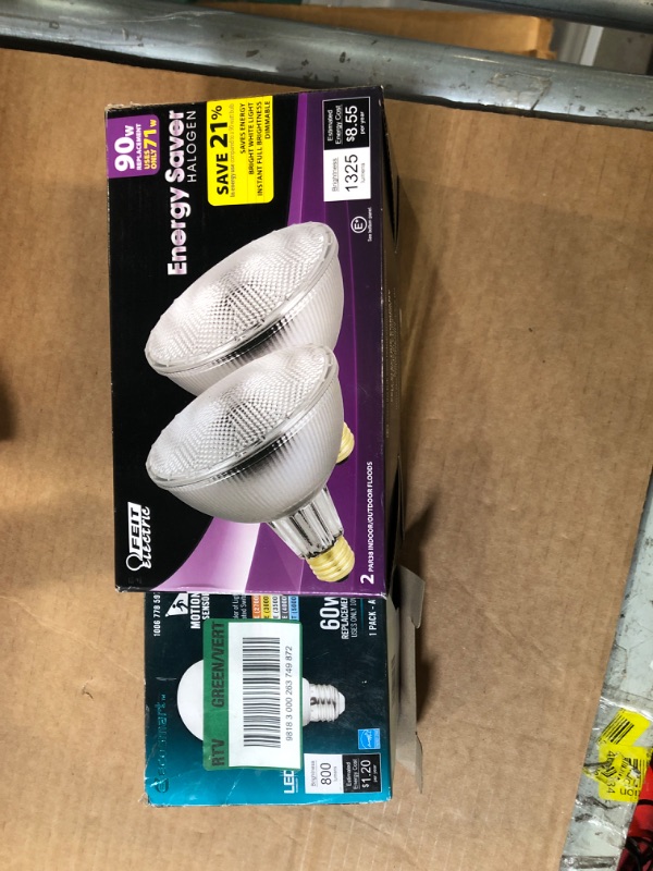 Photo 2 of **BUNDLE OF LIGHT BULBS/AS IS** (HALOGEN PAR38 SW 70W + 60W LIGHT BULB)