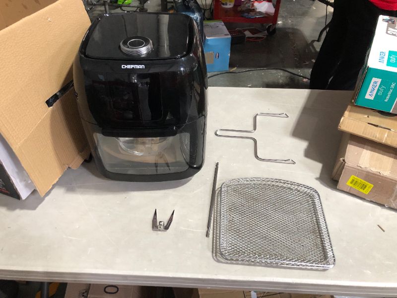 Photo 6 of **DIRTY, USED, SOME SCRATCHES** Chefman 6.3-Qt 4-In-1 Digital Air Fryer