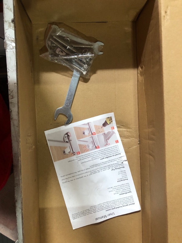 Photo 1 of Homhoo Spring Loaded Gate Casters 8” Heavy Duty Gate Caster Wheels with Hardware Load Capacity 800 Lbs