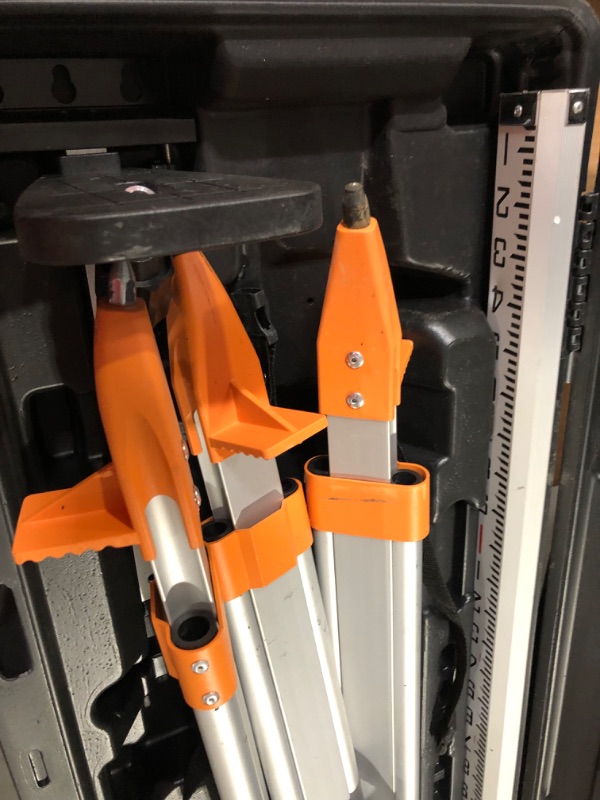 Photo 1 of Johnson Level & Tool 99-026K Self Leveling Rotary Laser System, 200-Feet Rotary Laser Level Kit + Tape Measure