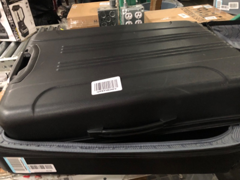 Photo 3 of ++Missing 2 pieces++  Travelers Club Chicago Hardside Expandable Spinner Luggage, Black, 3 Piece Set Black  