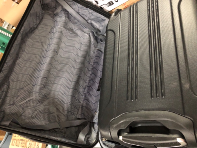 Photo 2 of ++Missing 2 pieces++  Travelers Club Chicago Hardside Expandable Spinner Luggage, Black, 3 Piece Set Black  