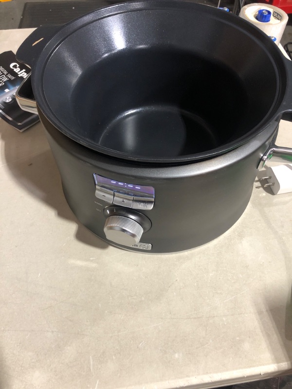 Photo 4 of (USED/SEE NOTES) Calphalon Slow Cooker with Digital Timer and Programmable Controls, 5.3 Quarts, Stainless Steel