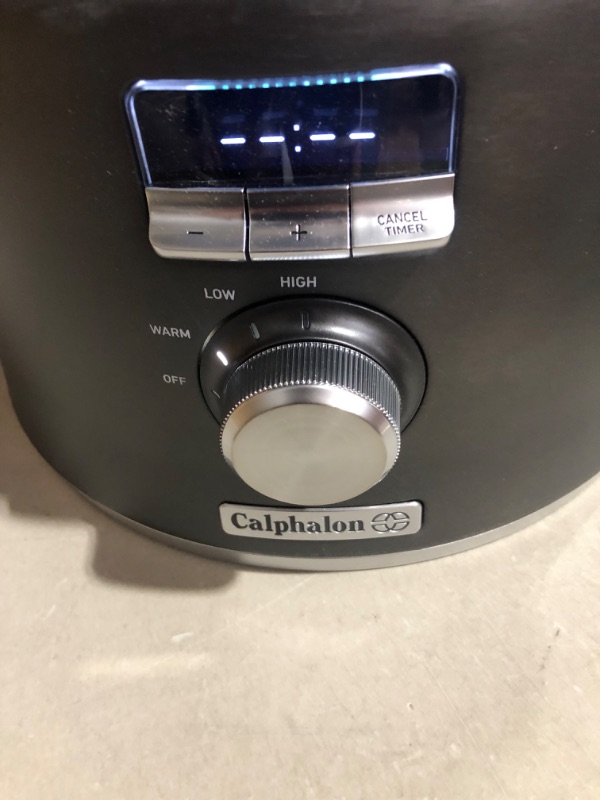 Photo 6 of (USED/SEE NOTES) Calphalon Slow Cooker with Digital Timer and Programmable Controls, 5.3 Quarts, Stainless Steel