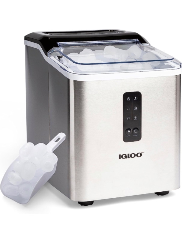 Photo 1 of (PARTSONLY/Does Not Work) Igloo Automatic Ice Maker, Self- Cleaning, Countertop Size, 26 Pounds in 24 Hours,