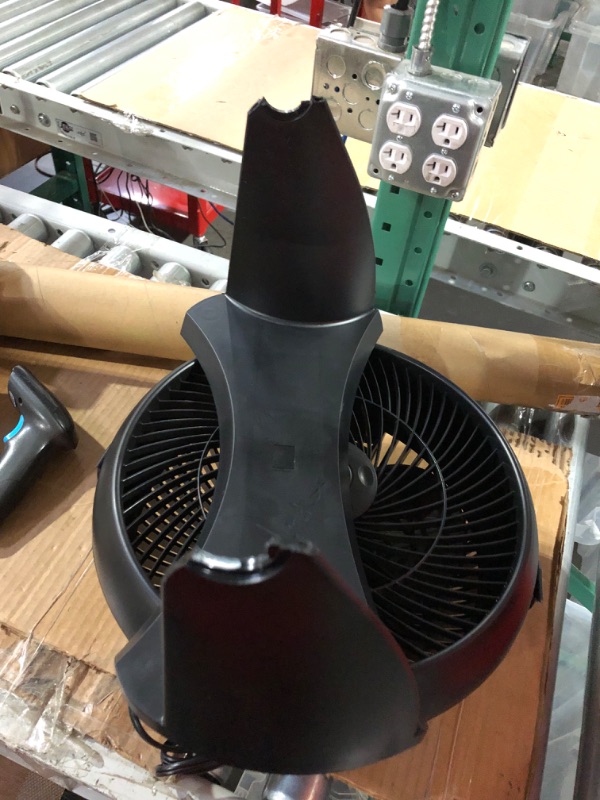 Photo 1 of 12 in. 3 Speed Whole Room Circulator Floor Fan
