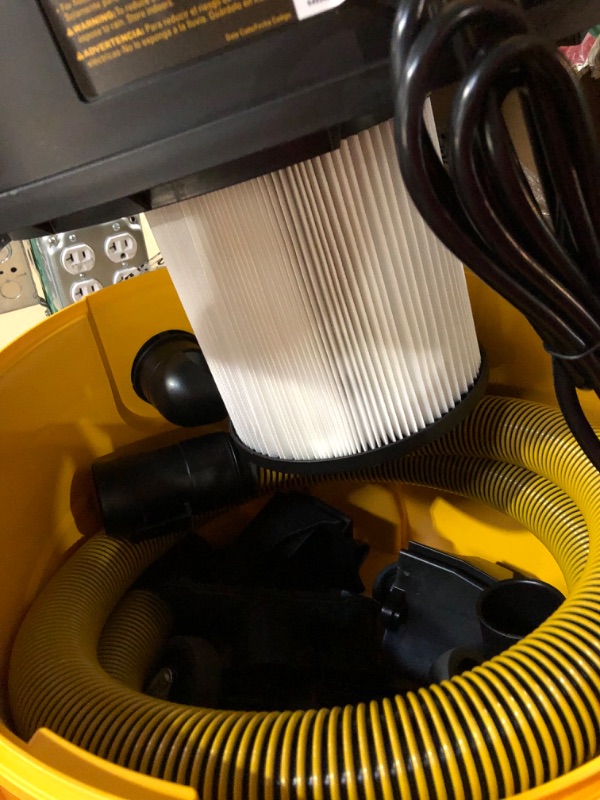 Photo 4 of DEWALT 9 Gallon Wet/Dry VAC, Heavy-Duty Shop Vacuum with Attachments, 5 Peak HP,