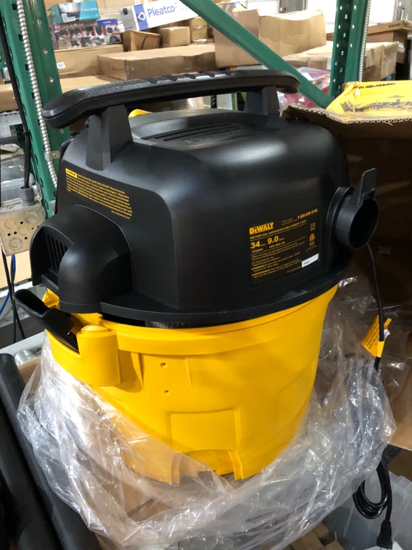 Photo 3 of DEWALT 9 Gallon Wet/Dry VAC, Heavy-Duty Shop Vacuum with Attachments, 5 Peak HP,