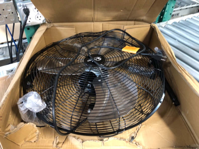 Photo 2 of **GRILL OF FAN IS BENT**
Simple Deluxe 20 Inch 3-Speed High Velocity Heavy Duty Metal Industrial Floor Fans Quiet 