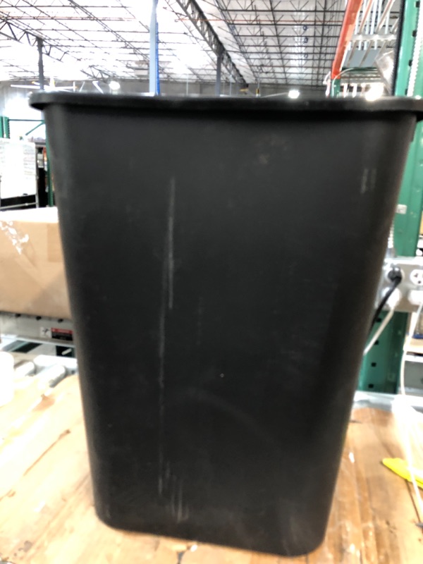 Photo 2 of AmazonCommercial 10 Gallon Commercial Office Wastebasket, Black, 