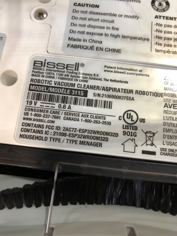 Photo 3 of *UNTESTED* Bissell SpinWave Hard Floor Expert Pet Robot, 2-in-1 Wet Mop and Dry Robot Vacuum