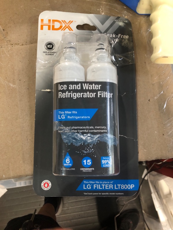 Photo 1 of (OPEN PACKAGE/USED) HDX FML-4 Replacement Water Filter / Purifier for LG Refrigerators (2 Pack)
