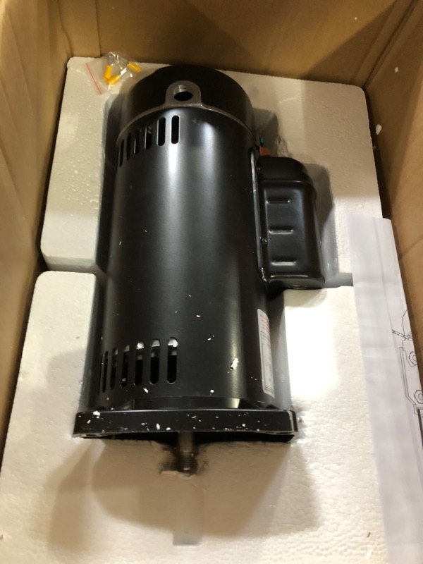 Photo 2 of USQ1202 Swimming Pool Pump Motor,2 HP, 3450 RPM, 48Y Frame, Capacitor Start/Capacitor Run, ODP Enclosure, Square Flange Pool Motor,Replacement Electric Motor Compatible with ao Smith/Hayward.