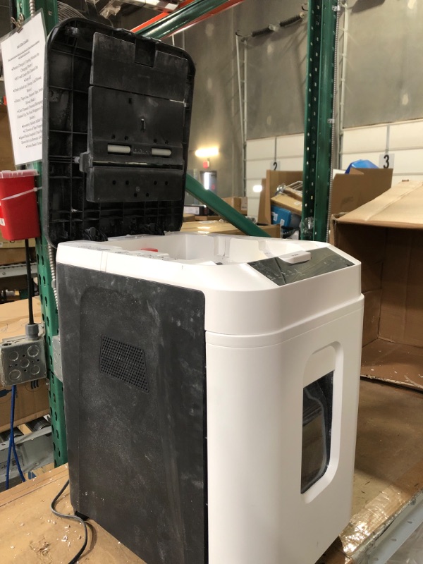 Photo 1 of Aurora Commercial Grade 200-Sheet Auto Feed High Security Micro-Cut Paper Shredder/ 60 Minutes/ Security Level P-5 & SL16 Professional Grade Synthetic Shredder Oil, 16 Oz Flip-Top Leak Proof Bottle 200-Sheet AutoFeed MicroCut MicroCut + Shredder Oil
