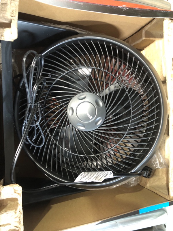 Photo 1 of 12 in. 3 Speed Whole Room Circulator Floor Fan