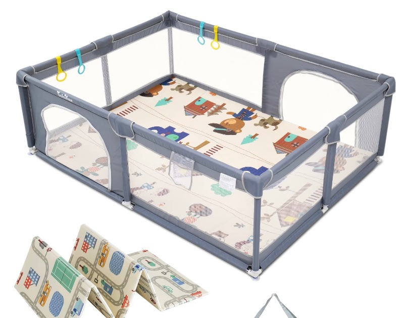 Photo 1 of *STOCK PHOTO FOR REFERENCE*Baby Playpen with Mat, Large Baby Play Yard 47"X47"X26.5"