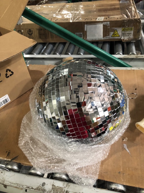 Photo 2 of 10" Mirror Disco Ball Great for a Party or Dj Light Effect Christmas