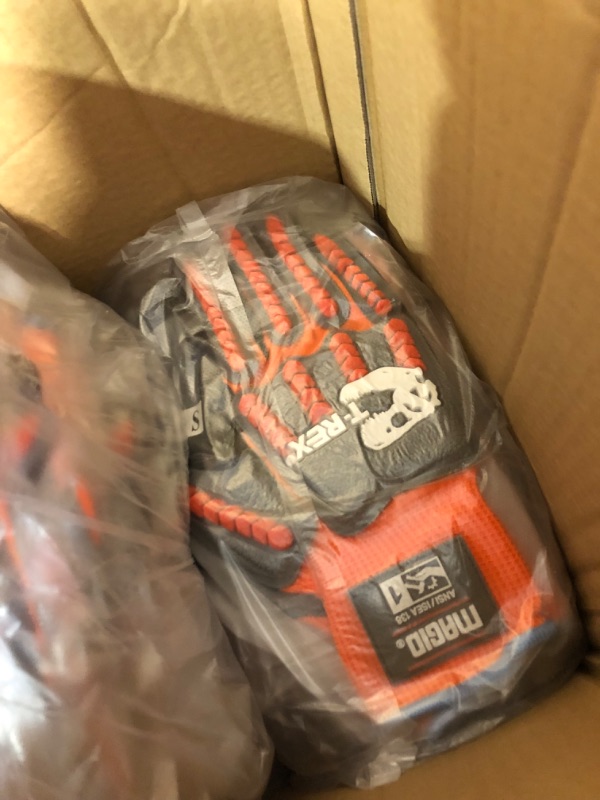 Photo 2 of MAGID T-REX Sandy Nitrile Coated Impact-Resistant Work Gloves, 72 Pairs, Size 7/Small