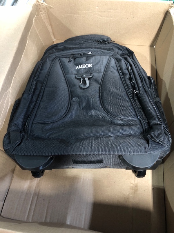 Photo 2 of USED - Rolling Backpack, AMBOR Waterproof 17.3 Inch Wheeled Backpack,