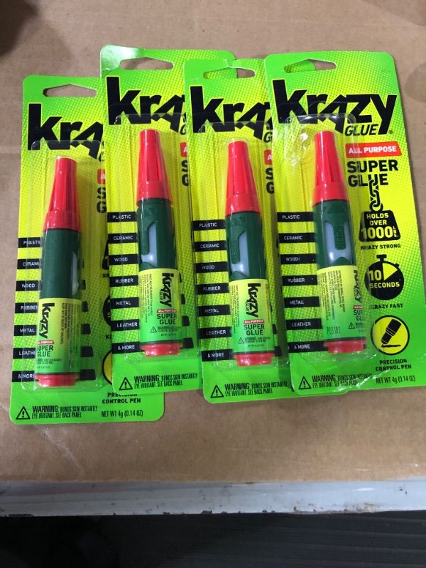 Photo 2 of Krazy Glue, All Purpose, Precision Control Pen, 4 g 4 pack 