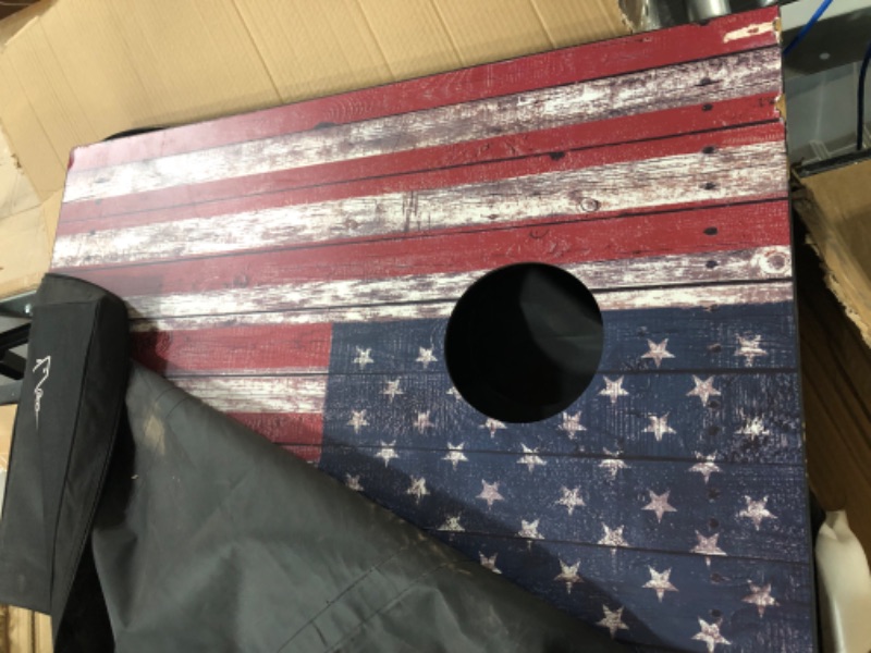 Photo 3 of **SEE NOTES**
GoSports Classic Cornhole Set – Includes 8 Bean Bags, Travel Case and Game Rules 3’x2’ American Flag