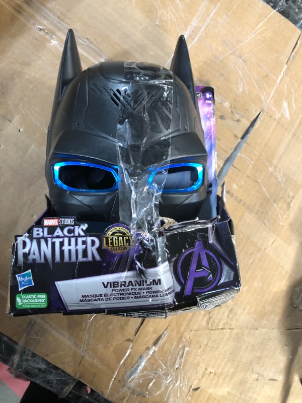 Photo 2 of  Black Panther Vibranium Power FX Mask Roleplay Toy 
STOCK IMAGE FOR REFERENCE ONLY