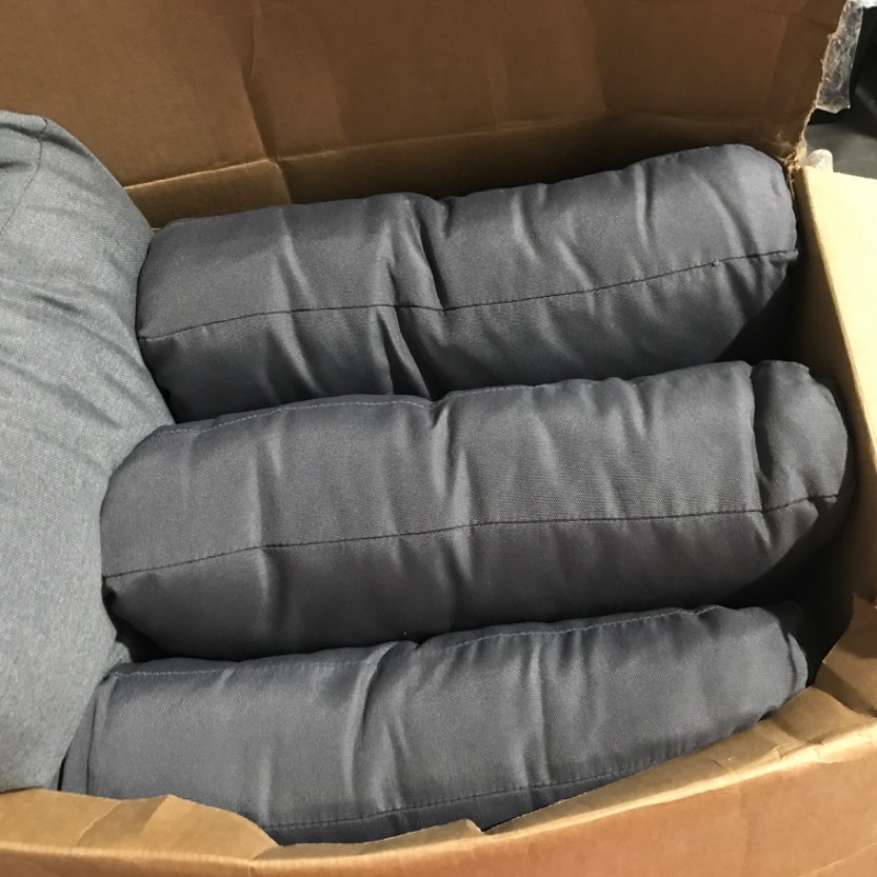 Photo 3 of **SEE NOTES**
Creative Living 4PC Chat Outdoor Deep Seating Patio 18x24 Replacement Cushions, 4 Count (Pack of 1), Grey 4PC Chat Cushions