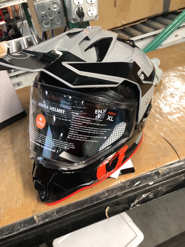 Photo 3 of O'Neal Sierra Helmet Gray/Black/Red X-Large