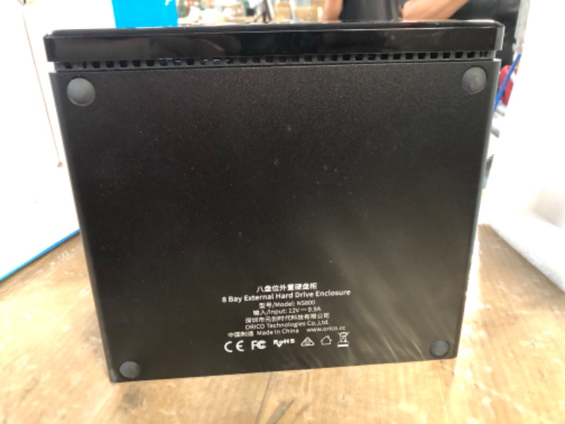 Photo 3 of ORICO 8 Bay External Hard Drive Enclosure Aluminum USB3.0 to SATA 3.5inch Tool Free HDD Storage Case