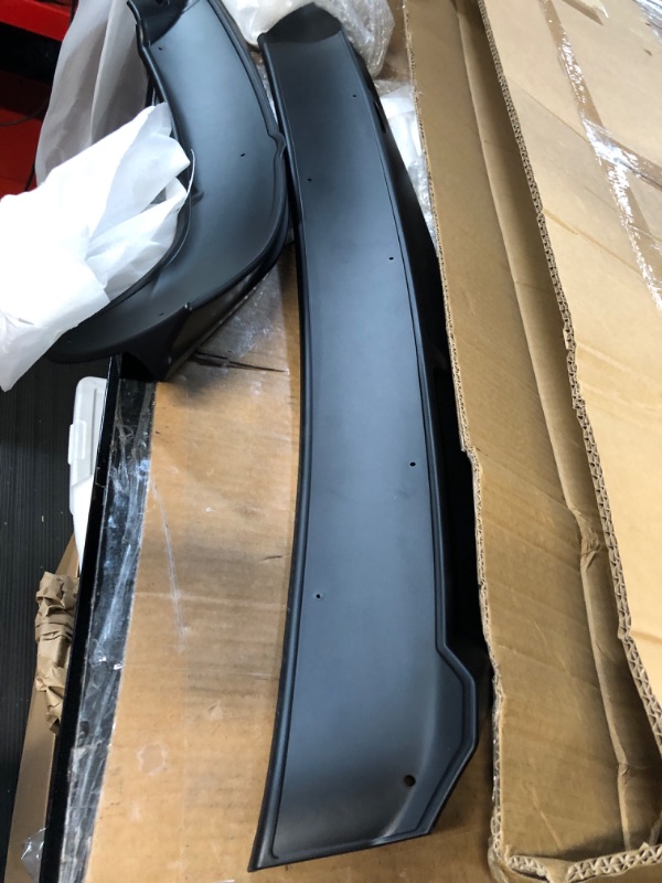 Photo 3 of Front Spoiler Lip for Tesla Model Y, Matte Black OEM Bumper Guard Protection 