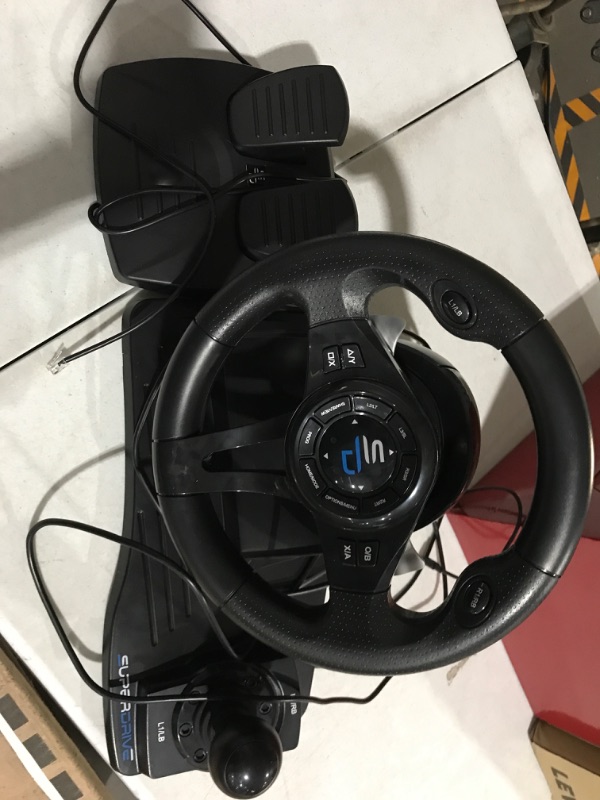 Photo 3 of (USED) SUBSONIC Superdrive - GS550 steering racing wheel with pedals, paddles, shifter and vibration for Xbox 